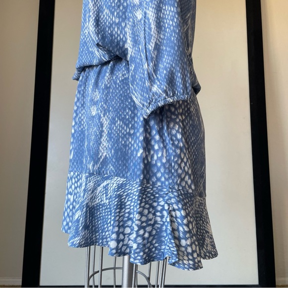 Soft Joie Blue Patterned Snakeskin Dress - Picture 5 of 8